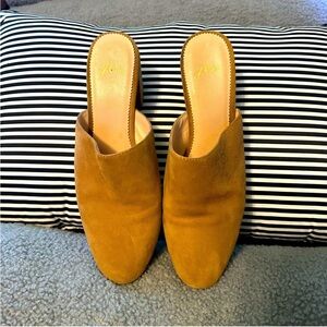 J.Crew suede mules